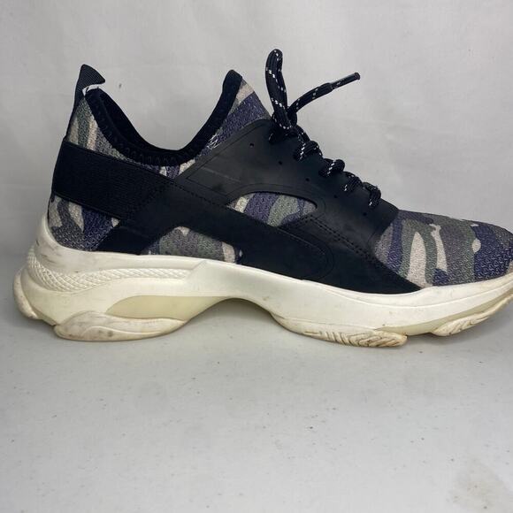 Steve Madden Isles2 Black Camo Sneakers Thick Sole Shoes Size 9 - Picture 10 of 16